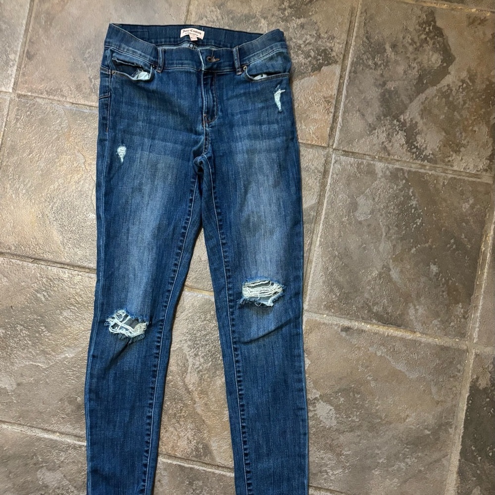 Juicy Couture Distressed Skinny Jeans
